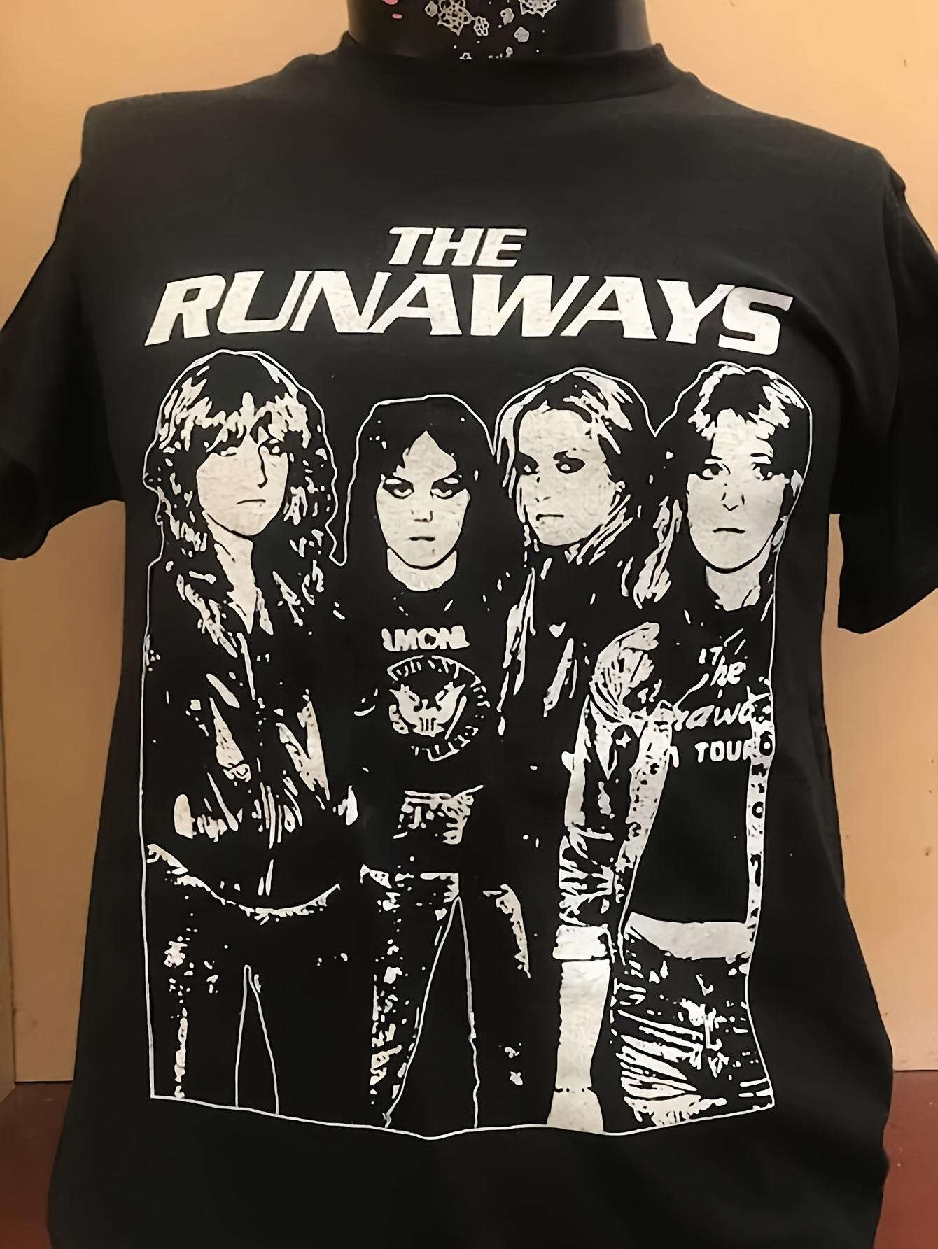 The Runaways All Girl Rock Band Music White Shirt S