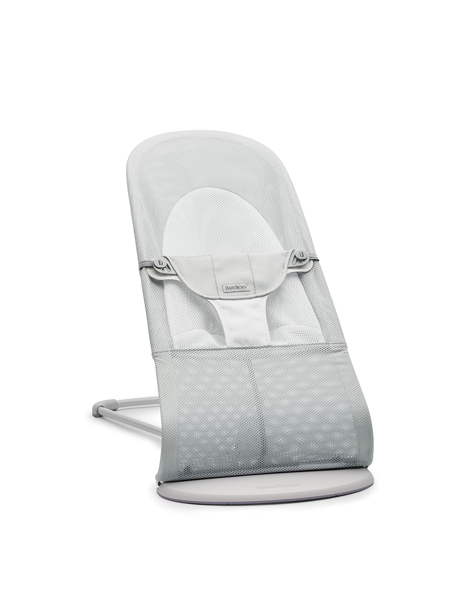

Детское кресло-шезлонг Baby Bjorn Balance Soft Air для детей от 1 месяца, складное, оригинальная гарантия ~ Серебристо-белый, легкое, бесшумное, [в комплекте японский вариант]