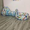 Children's Foldable Play Tunnel Set: Indoor Yurt Tent, Ball Pit & Crawling Barrel