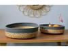 Round Woven Water Hyacinth Basket - Home Snack and Sundries Organizer