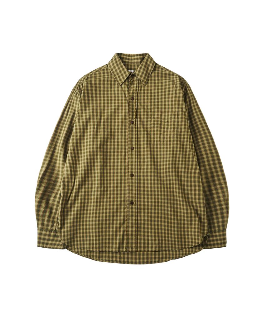 Digeule Le Mare Check Shirt Olive