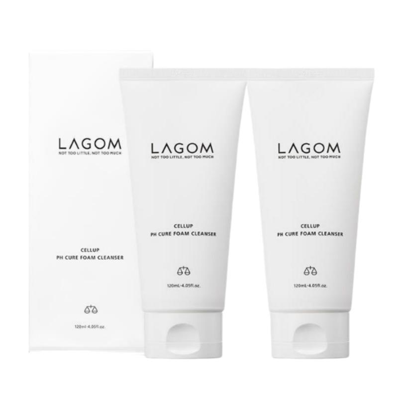 LAGOM Cellup pH Cure Foam Cleanser 120ml × 2