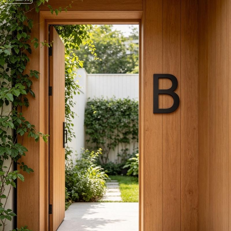 Door Label Letters Plate Sign with Screw Modern Letters Address Sign Acrylic Floating House Letters For Outside