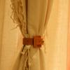 PU Leather Curtain Tie Strap Solid Color Curtains Fixing Tool Curtains Clamp Buckle  Bedroom