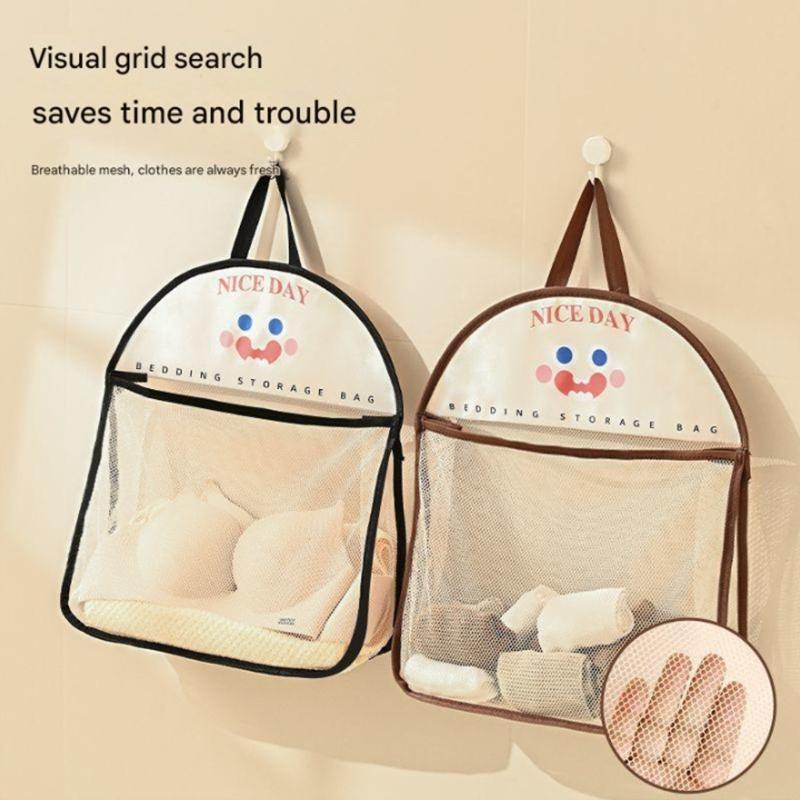 Wall Mounted Lingerie Storage Breathable Garment Net for Small Living Space