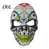 Festival-Kostümzubehör Tag der Toten Totenkopfmaske, Halloween Zucker Vollgesichts-Realistische Maske für Erwachsene Maskenball-Party-Accessoire Cosplay,
