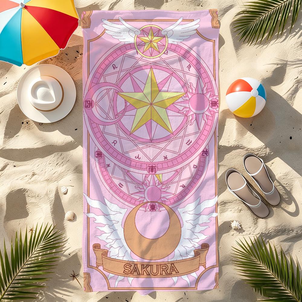C-cardcaptor Cute S-sakura Towel Beach Quick Dry Soft Pool Towels Gift for Travel Gym Shower Camping Sports
