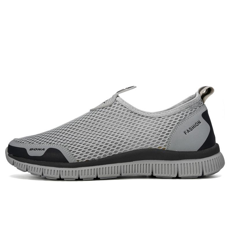 BONA Atmungsaktive Herren-Freizeitschuhe Krasovki Mokassin Basket Homme Bequeme Turnschuhe Schuhe Chaussures Pour Hommes Mesh-Schuh