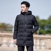 Teluoman Men's Business Mid-length Padded Jacket