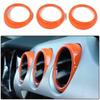 Air Conditioner Vent Outlet Frame Trim for Ford Mustang 2015+ Orange Accessories