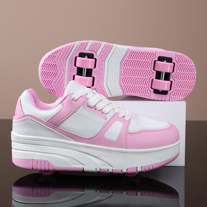 Čtyřkolečkové boty na kolečkách Chlapci Dívky Vycházková obuv Běžné Outdoorové Sportovní Skluzavka a zmenšovací Škola Studenti Kladky Boty Tenisky