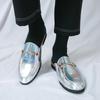 Mode Lyx Designermärke Herr Läder Halvtofflor Loafers Skor Sommar Andningsbara Herr Casual Skor Mode Tofflor Loafers Tofflor