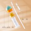 Water Bottle Straw Lid Leak-Proof Adapter for Kids Adults Portable Conversion Cap with Built-in Straw And Flip-Top Spill Resistant Lid Fits Most