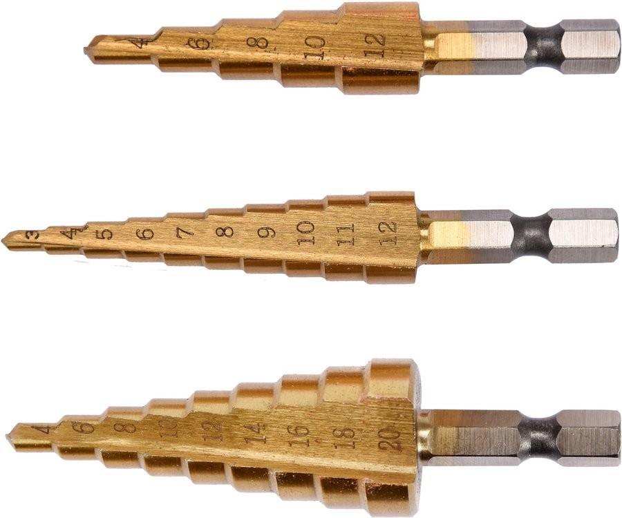 YATO STEP DRILL SET 3 PCS YT-44731