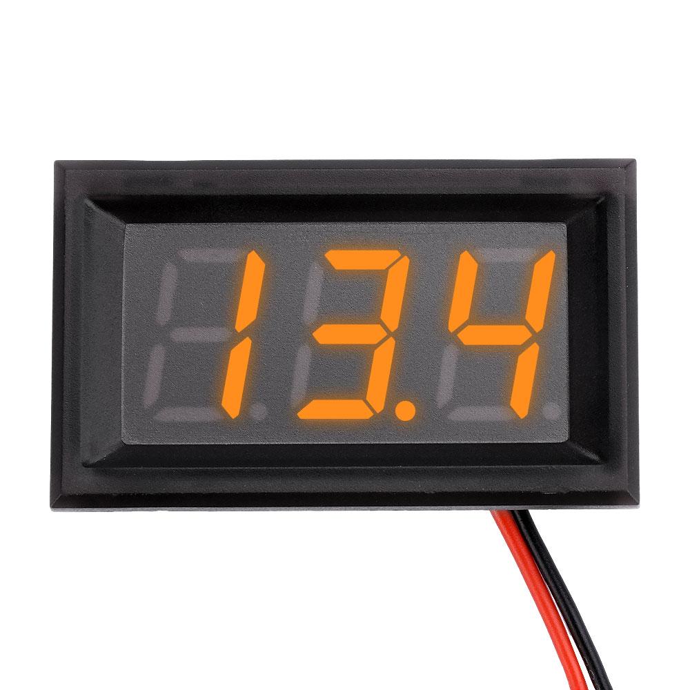 0.56 Inch Waterproof DC 4.5-30V Digital Voltmeter Voltage Panel Meter Red/Blue/Green/White For Electromobile Motorcycle Car
