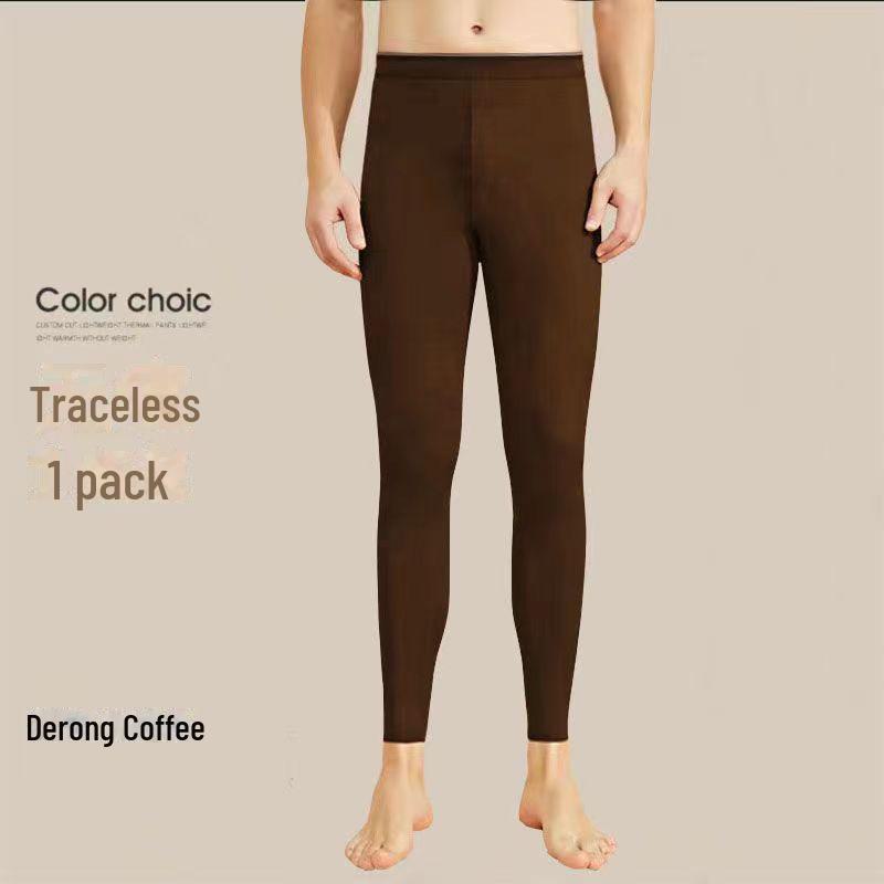 Leggings Chauds en Velours Allemand Double Face pour Homme - Automne Épaissi Plus Velours Pantalon Auto-Chauffant