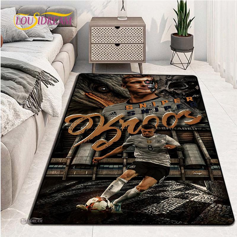 Kober s fotbalovým vzorem Kuchyňská rohožka Rohožka ke dveřím Dekorace podlahy v ložnici Koberec do obývacího pokoje Koupelna Dětský protiskluzový koberec Alfombra