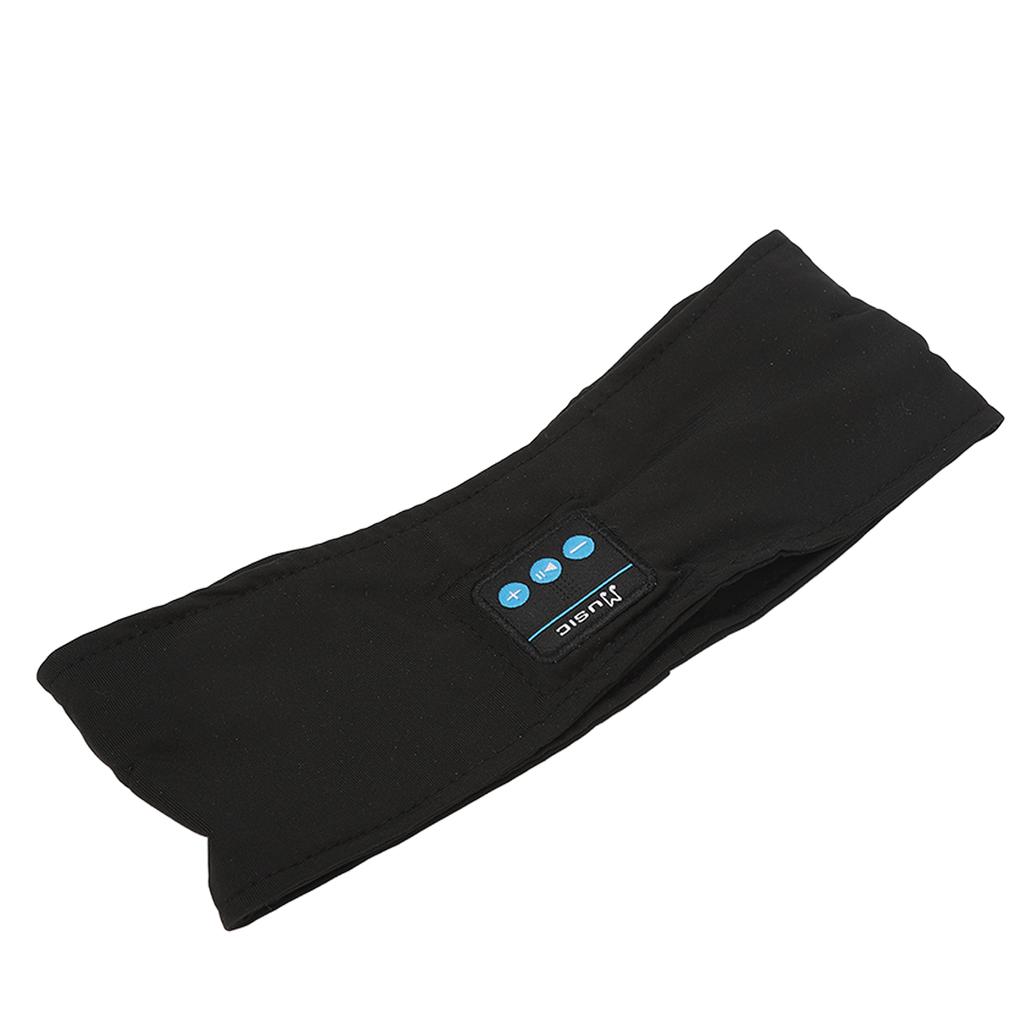 Bluetooth Kopfhörer Sport Schlaf Stirnband Weich Elastisch Geräuschunterdrückung Kabellos Musik Headset Schwarz