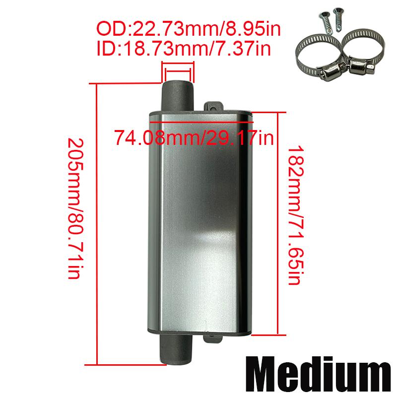 24mm Muffler Silencer S Curved Air Diesel Parking Heater Exhaust Pipe Aluminum Alloy For Webasto Eberspacher Car Truck VAN RV