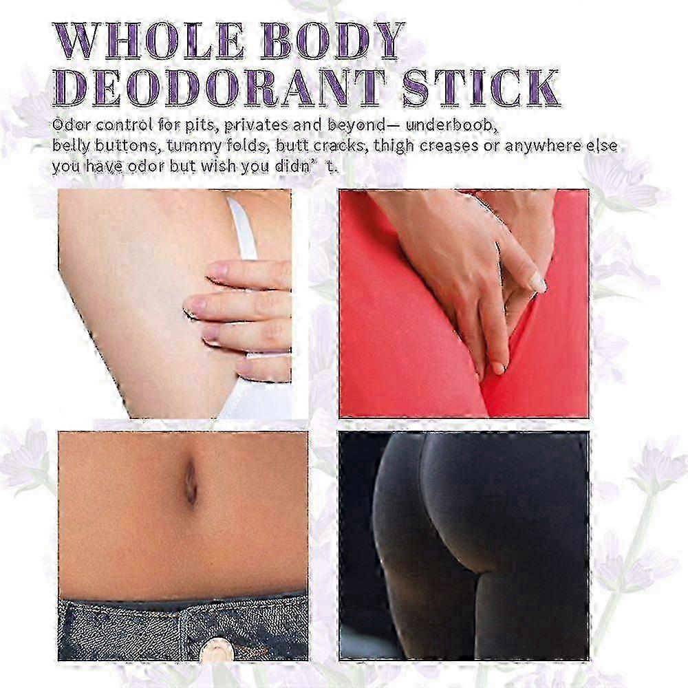 Aluminiumfreier Ganzkörper-Deodorant-Stick für Damen, 5er-Pack