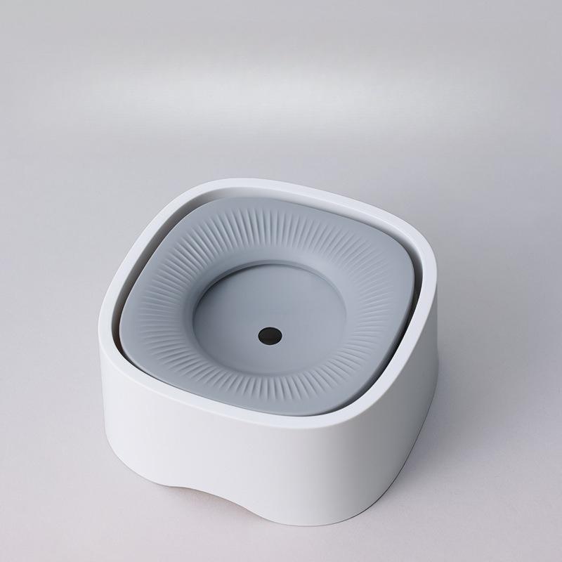 

Pet water dispenser dog cat feeding bowl drinking bowl floating bowl drinking bowl cat bowl dog bowl non wetting mouth universal бежевый
