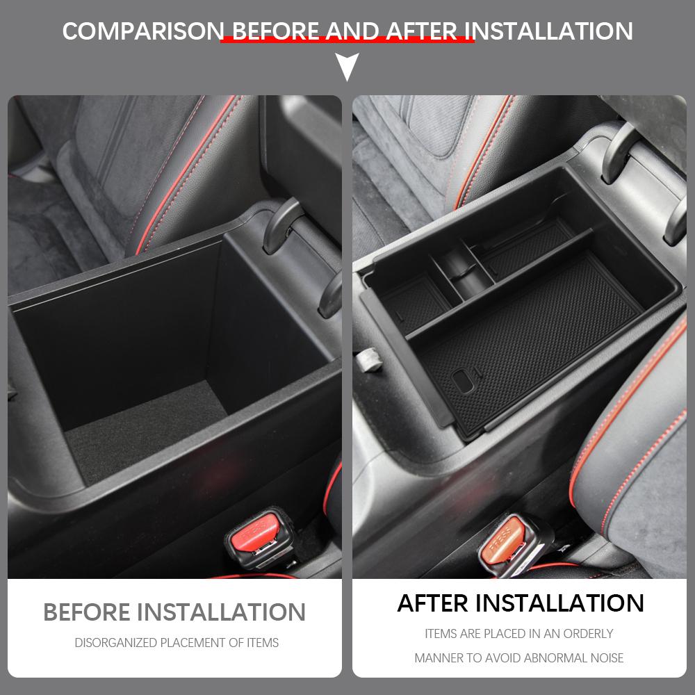 Auto Center Console Storage Box Armrest Box Storage Tray for Hyundai Tucson NX4 2021 2022 2023 ABS Auto Interior Accessories