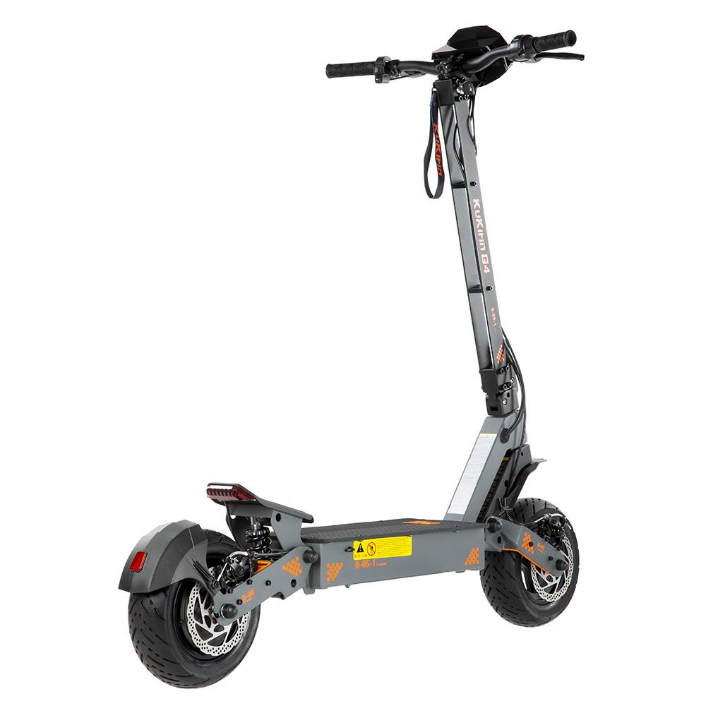 Electric Scooter Kukirin 11" 2000W Motor Adult Electric Scooter 60V 20AH Max Range 75Km Load 120Kg Black G4