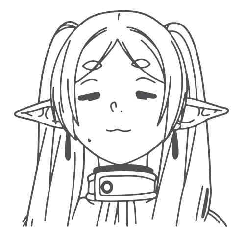 [Official] COSPA Funeral of Freiren Freiren Face T-Shirt WHITE XL Size