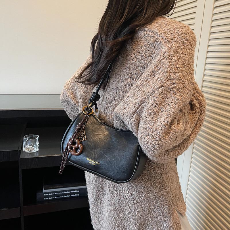 Nischen-Taschen Damen Herbst und Winter vielseitige lässige Schulter-Umhängetasche ins Kissen-Tasche