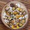 Camel Bone Tibetan Mantra Dice Beads – Six-Character Wenwan Inlaid Accessory