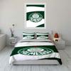 Green Palmeiras logo pattern. Bedding sets Duvet cover sets Duvet covers Pillowcases(1 * Duvet Cover 2 * Pillowcases, without duvet insert)