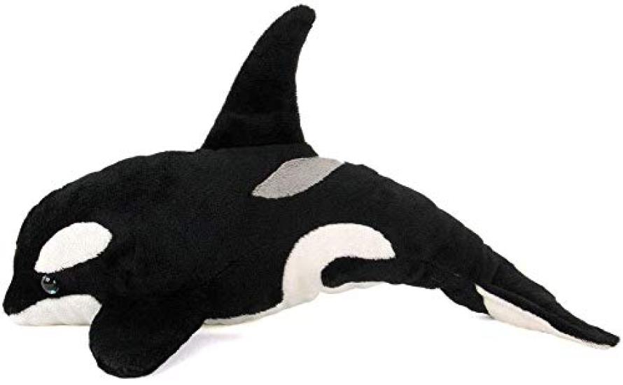 Carolata Killer Whale Plush Toy (24 X 17 X 35cm) Soft To the Touch, Realistic (Killer Whale Plush Toy) Toy Doll Mascot Birthday Gift Present Birthday