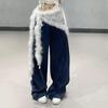Personalized Fluffy Waist Chain and Jazz Dance Butt Curtain with Long Belt