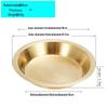 Handon Round Brass Deep Serving Plate