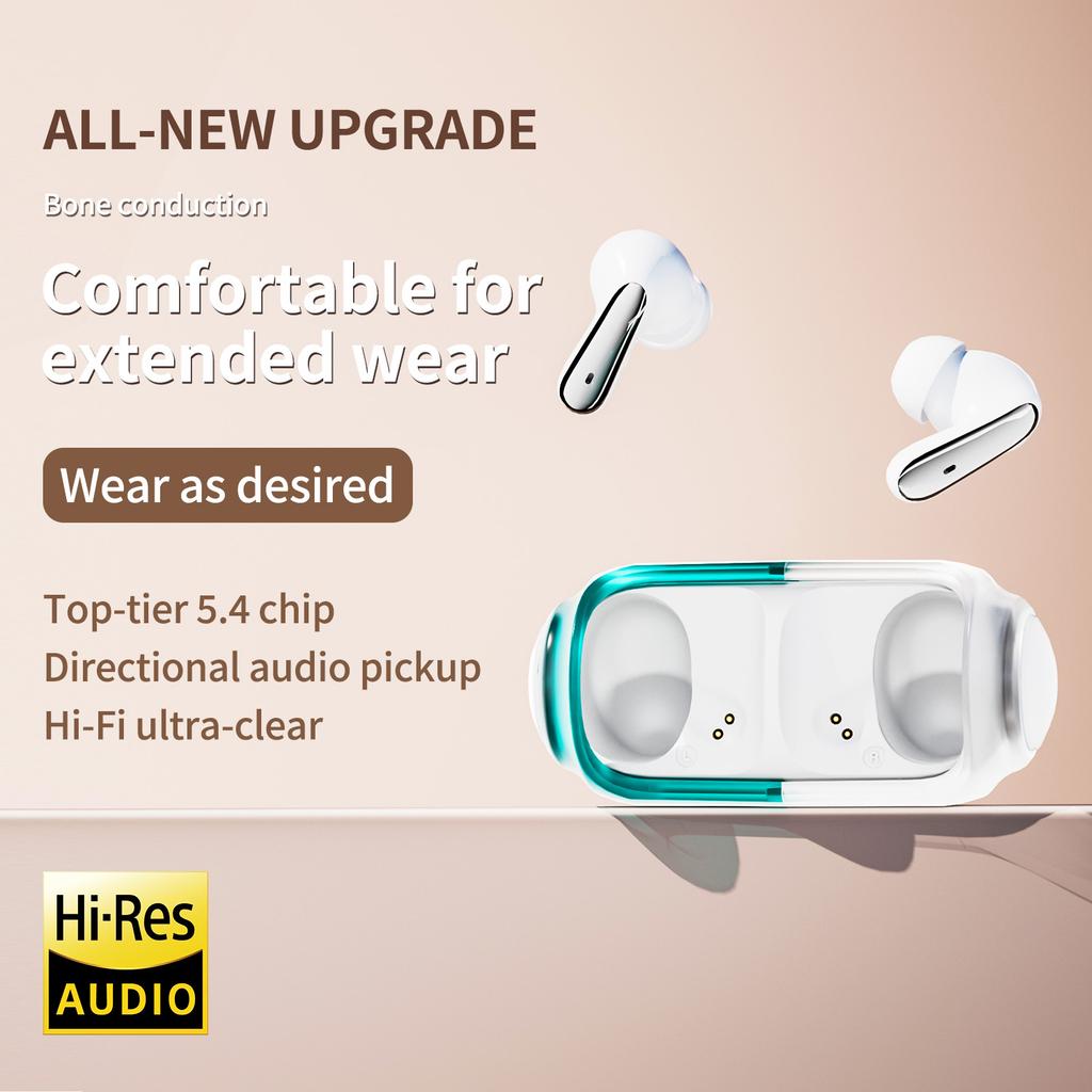 Rotating Wireless Bluetooth Earbuds, Stereo & Noise Isolation, Secure Fit for Sports Running