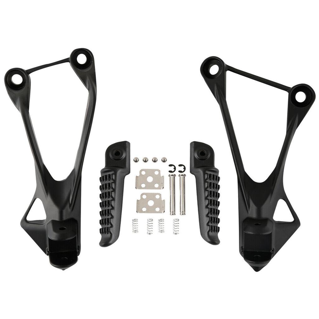 Motorcycle Rear Footrest Foot Pegs For KAWASAKI Ninja ZX6R 2005-2008 2007 2006 ZX636 2005-2006 Silver/Black/Matte Black