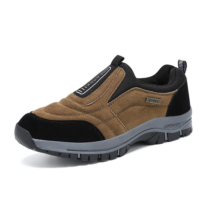 Zapatos deportivos casuales nuevos de verano para exteriores zapatos de seguridad laboral gamuza resistente al desgaste suela gruesa