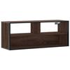 VidaXL TV Cabinet Brown Oak 100x31x39.5cm Engineered Wood and Metal, TV Stand, Media Cabinet, TV Console, HiFi Furniture, 848938