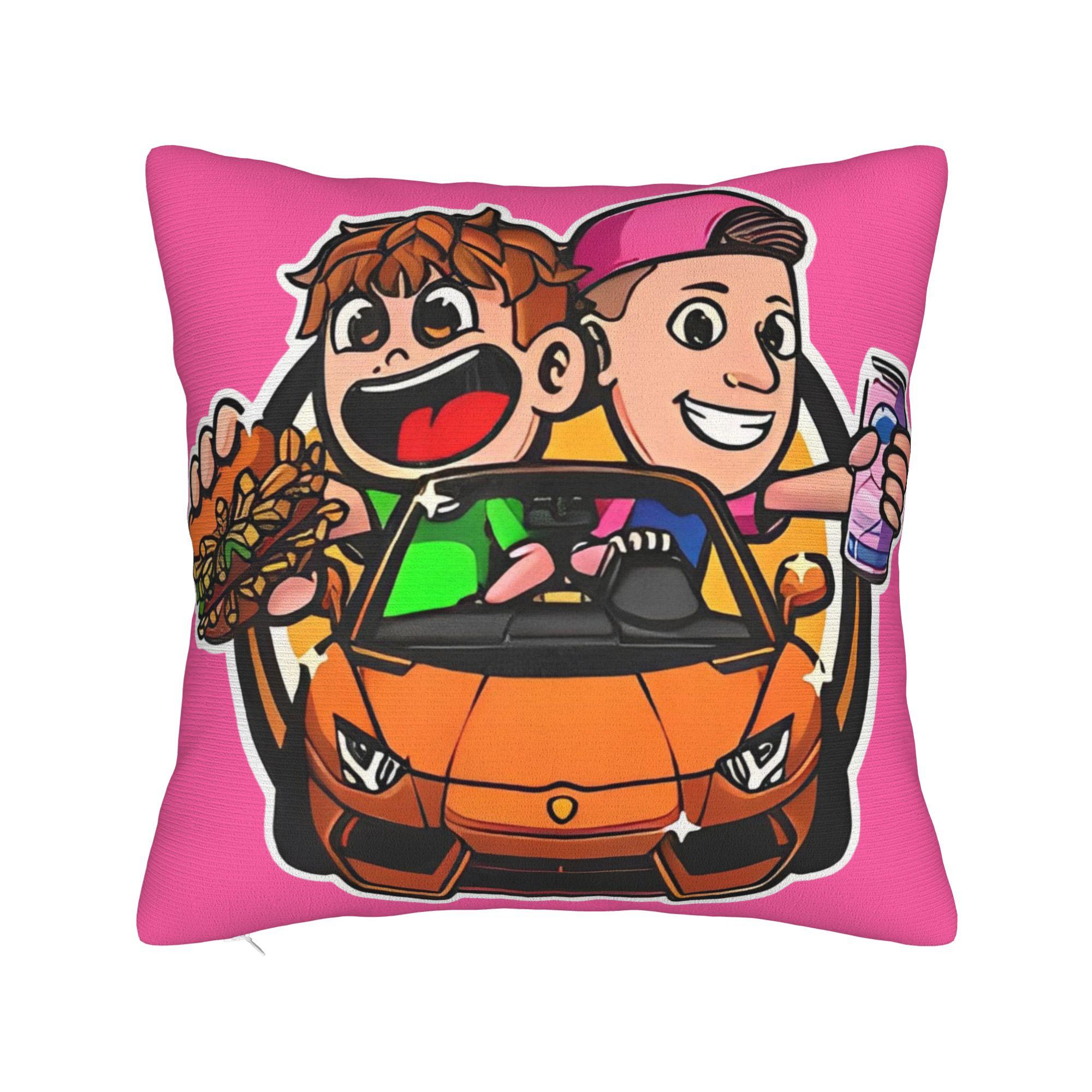 

Lukasbs Lukas Icrimax Burgerpomms Pillow Case Square Pillow Cover Fashion Pillowcases For Sofa Couch Bed Living Room 18x18Inch