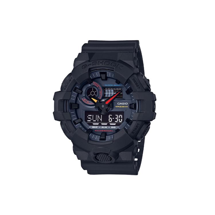 

CASIO Men Liquid Crystal/Analog Dual Display Series Black Watch GA-700BMC-1A GA-700BMC-1A Black