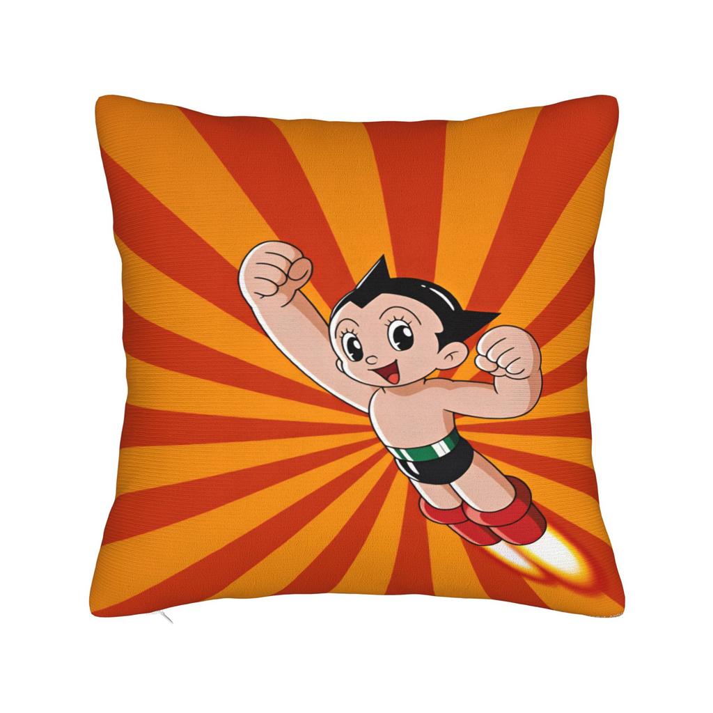 Astro Cartoon Boy Pillow Case  Comfy Pillow Cover For Living Room Sofa Novelty Pillowcases