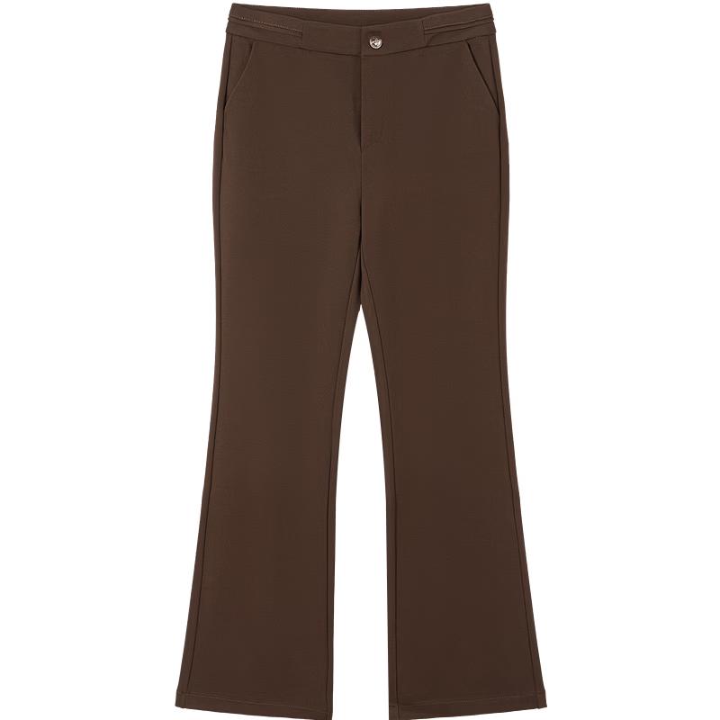 JUZUI Women s Slim-Fit Flared Commuter Casual Pants M