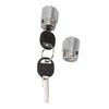 Pair of Front Door Lock Cylinder with 2 Keys Metal Easy Installation Replacement for C2500 C3500