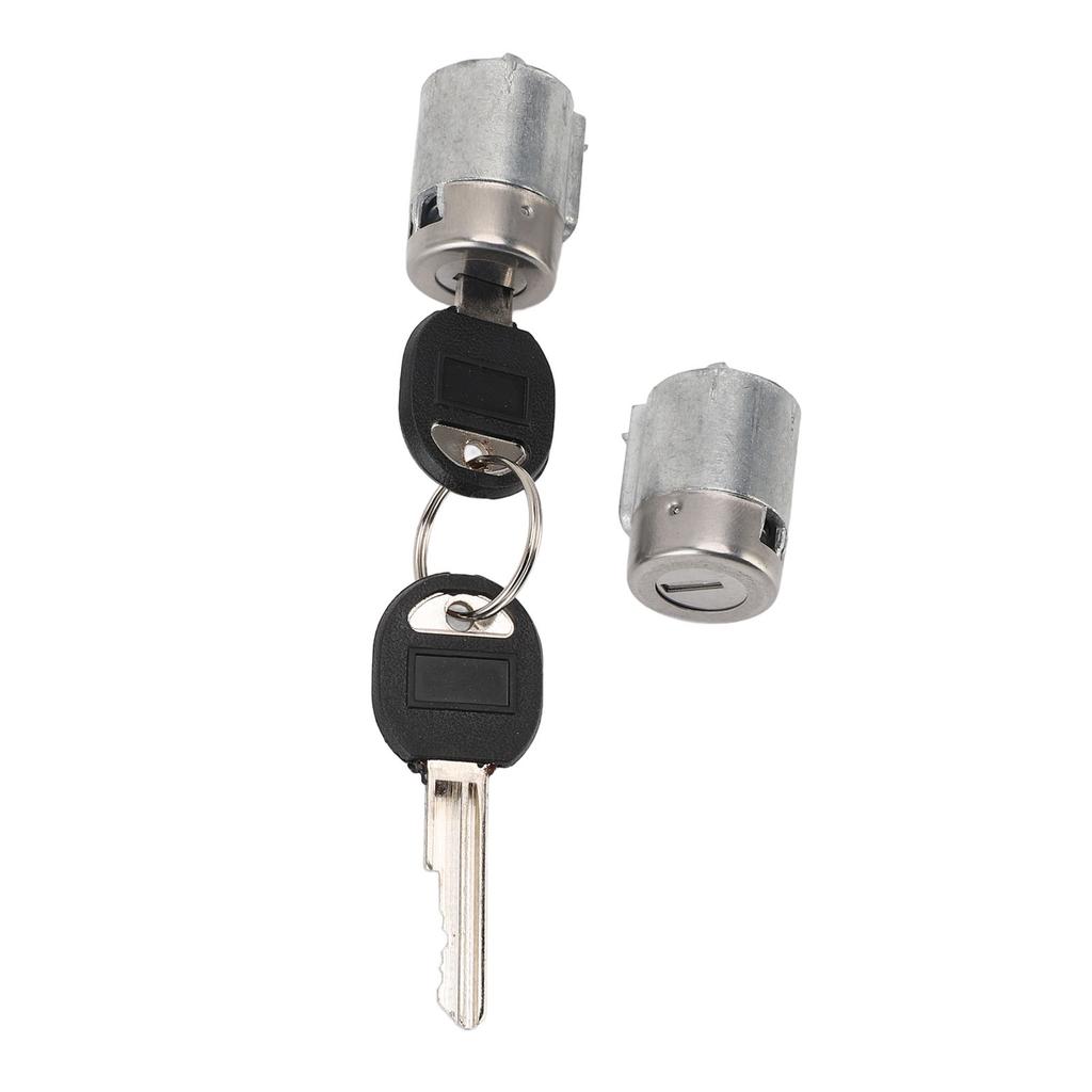 Pair of Front Door Lock Cylinder with 2 Keys Metal Easy Installation Replacement for C2500 C3500