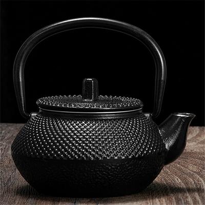 300ML Teekanne mit Edelstahl-Sieb Gusseisen-Teekanne Teekessel zum Kochen von Wasser Oolong Tee