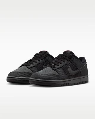 Nike Dunk Low Retro Premium Černý manšestrový Pánský Černý IB7746-001
