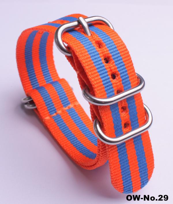 Silver Smooth Oval Buckle Nylon Watch Strap - Waterproof E-commerce Source Watch Band