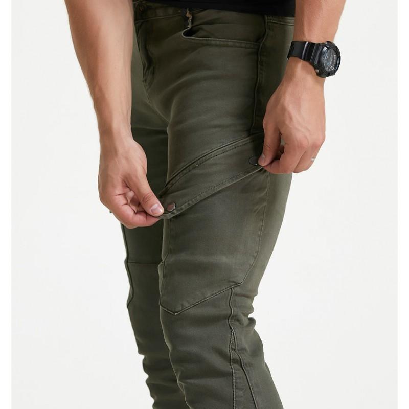 Men Women Motorcycle Riding Pants Protective Biker Jeans Workwear With Adjustable Knee Pads Use