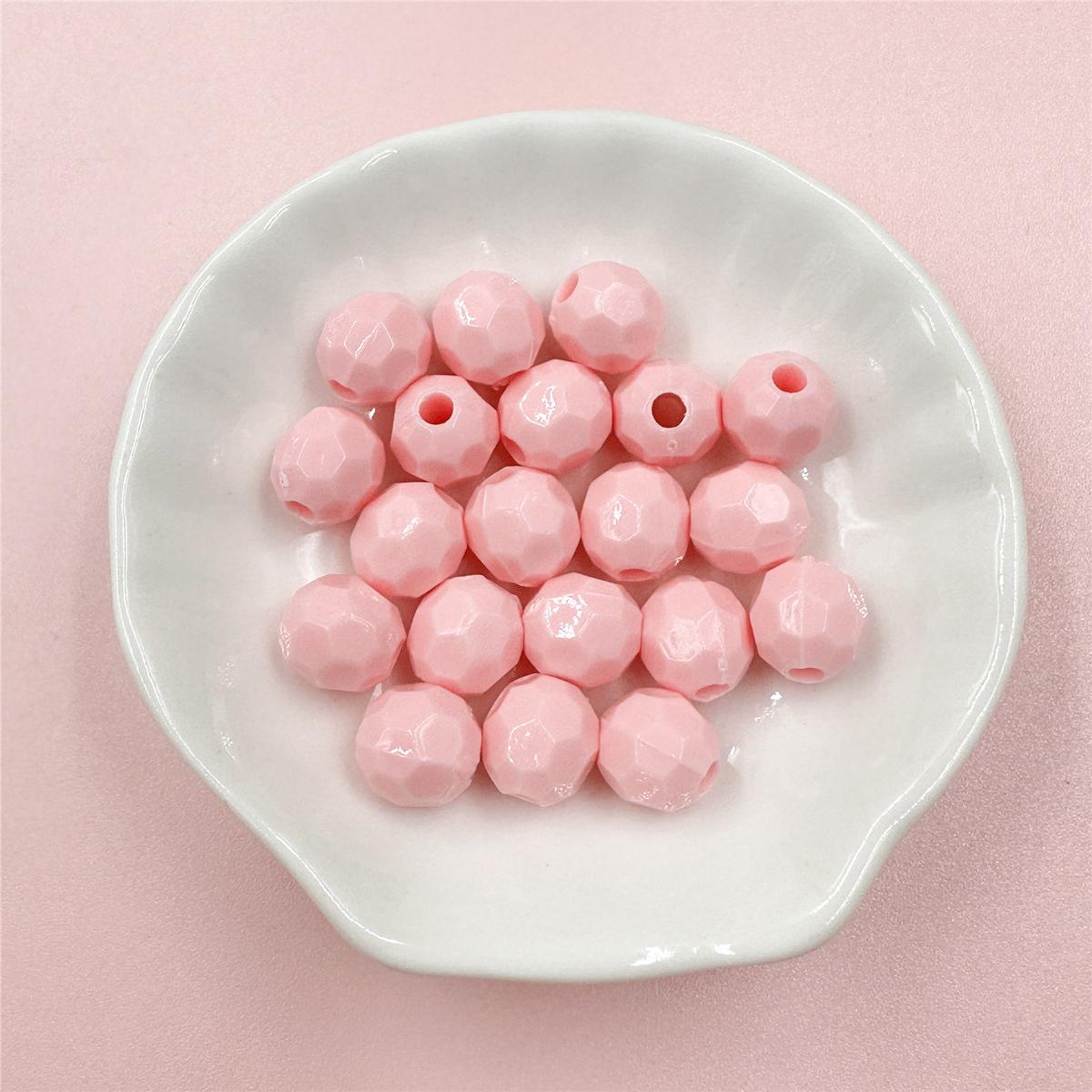 

Простой модный акрил для изготовления ювелирных изделий, круглые 20 шт., ювелирные изделия ярких цветов, диско-шар, 10 мм, бусины, материалы из бисера, изысканные ювелирные изделия розовый