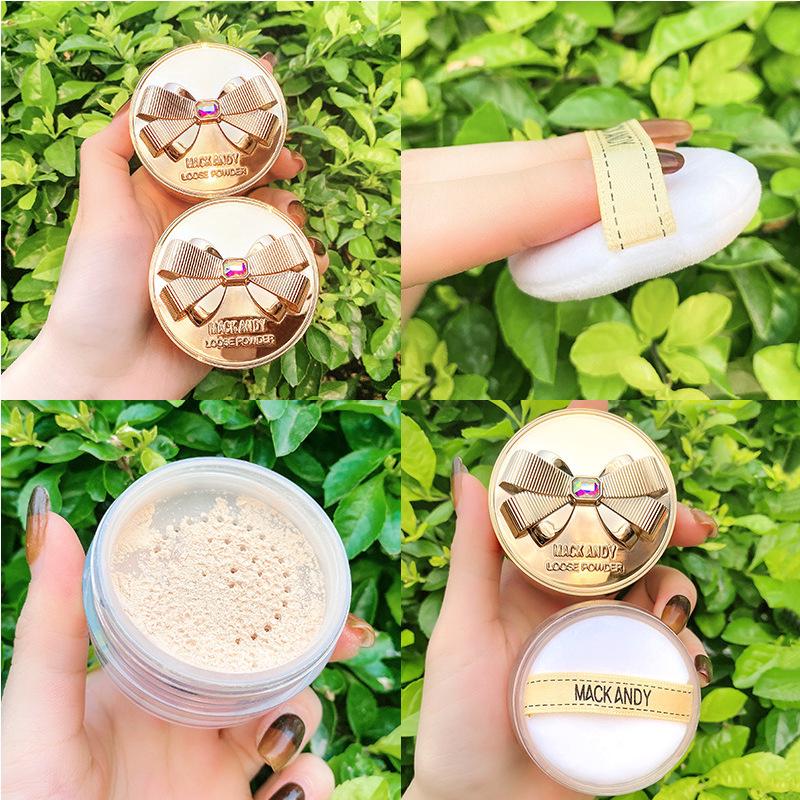 Make Andy Bow-Knot Lightweight Silky Waterproof Air Setting Powder - Invisible Pores Loose Powder.